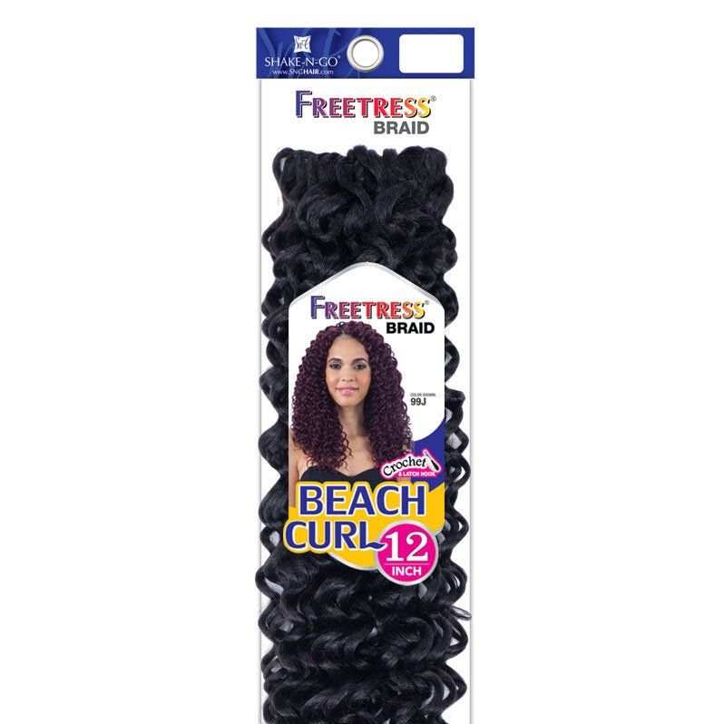 Shake n Go Freetress Beach Curl 12" – Soft, Natural - Looking Crochet Curls | Lightweight, Tangle - Free, Pre - Curled Hair - Beauty Exchange Beauty Supply