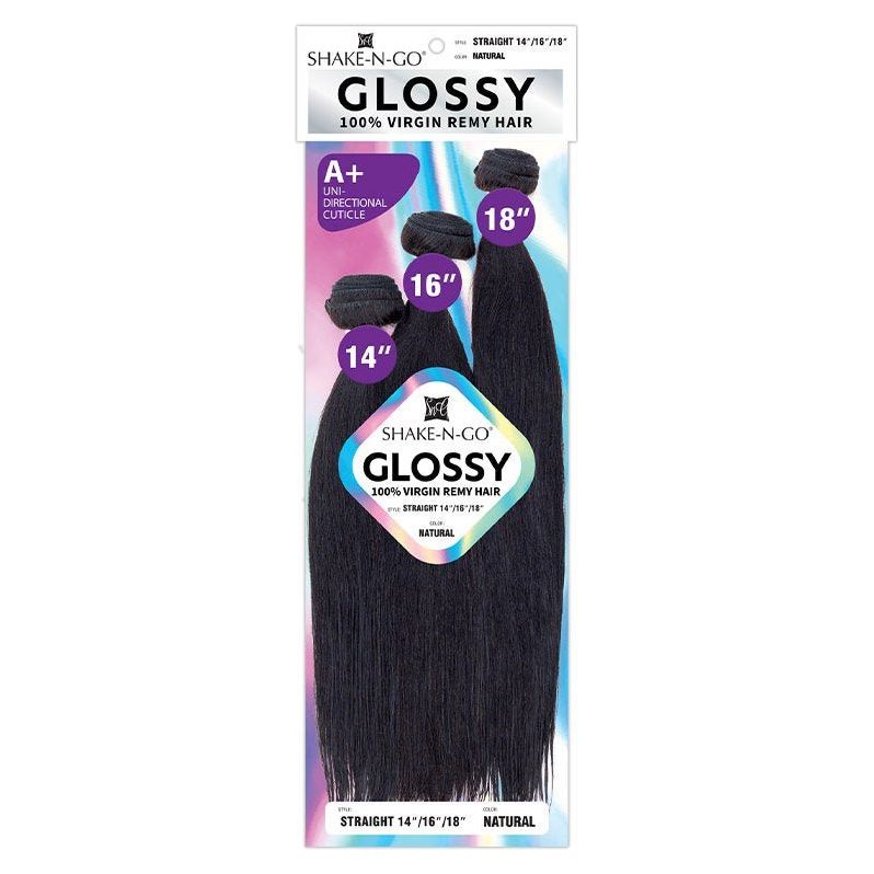 Shake-N-Go Glossy 100% Virgin Remy Hair Bundle Multipack - Straight - Beauty Exchange Beauty Supply