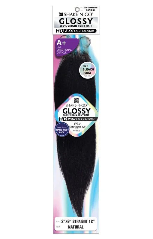 Shake N Go Glossy – 2x6 Straight Lace Closure - Beauty Exchange Beauty Supply