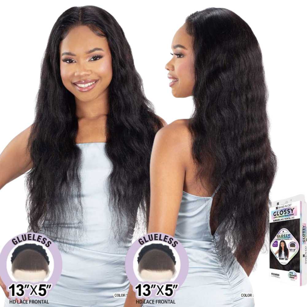 Shake - N - Go Glossy Glueless Lace Frontal Wig – Body 28" - Beauty Exchange Beauty Supply