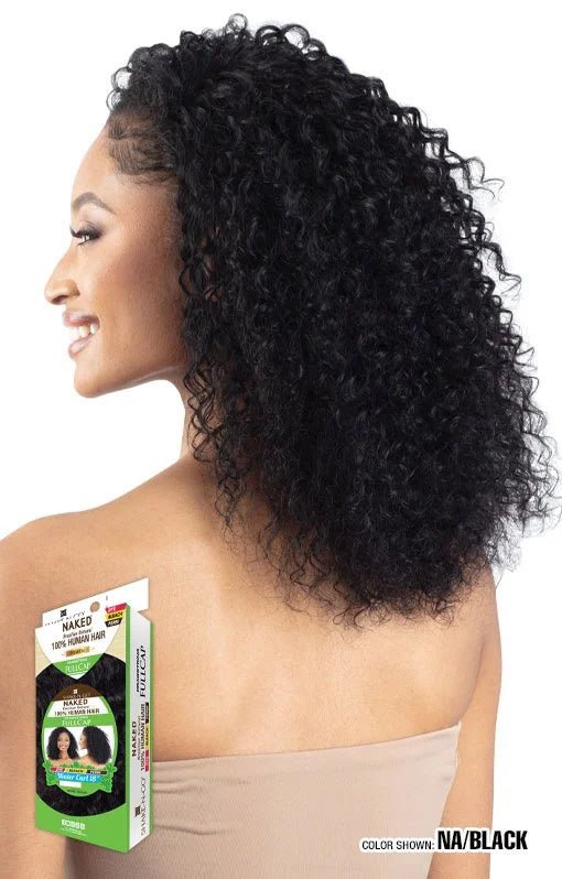 Shake N Go Naked Human Hair Half Wig – Water Curl 18" - Beauty Exchange Beauty Supply
