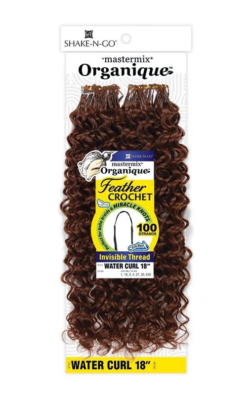 Shake N Go Organique Feather Crochet – Water Curl 18" - Beauty Exchange Beauty Supply