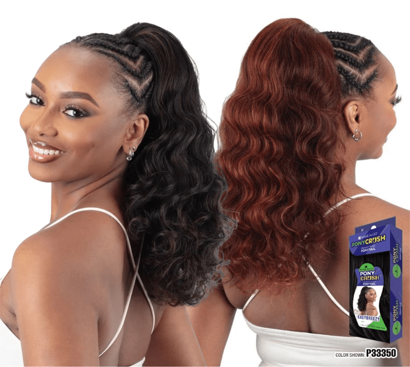 Shake N Go Ponycrush Drawstring – Easybreezy Ponytail - Beauty Exchange Beauty Supply
