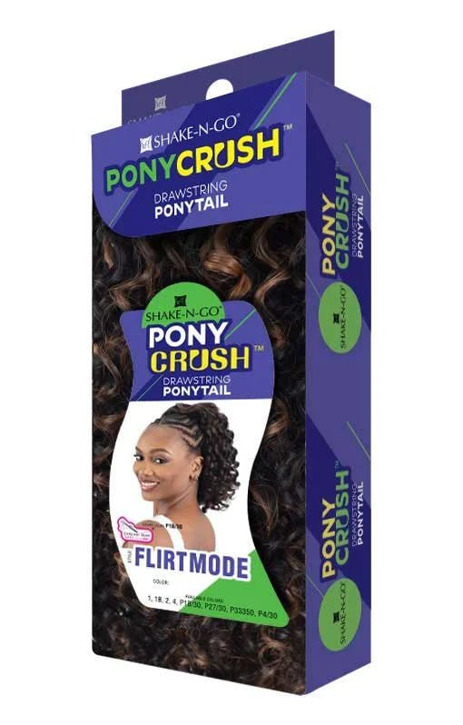 Shake N Go Ponycrush Drawstring – Flirtmode Ponytail - Beauty Exchange Beauty Supply