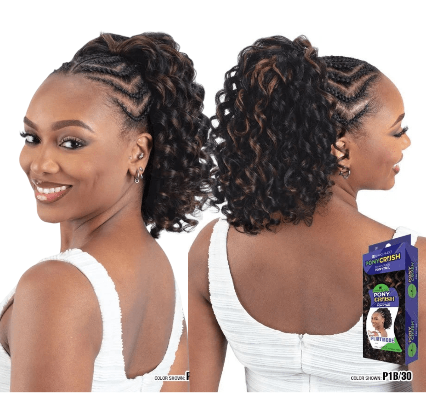 Shake N Go Ponycrush Drawstring – Flirtmode Ponytail - Beauty Exchange Beauty Supply