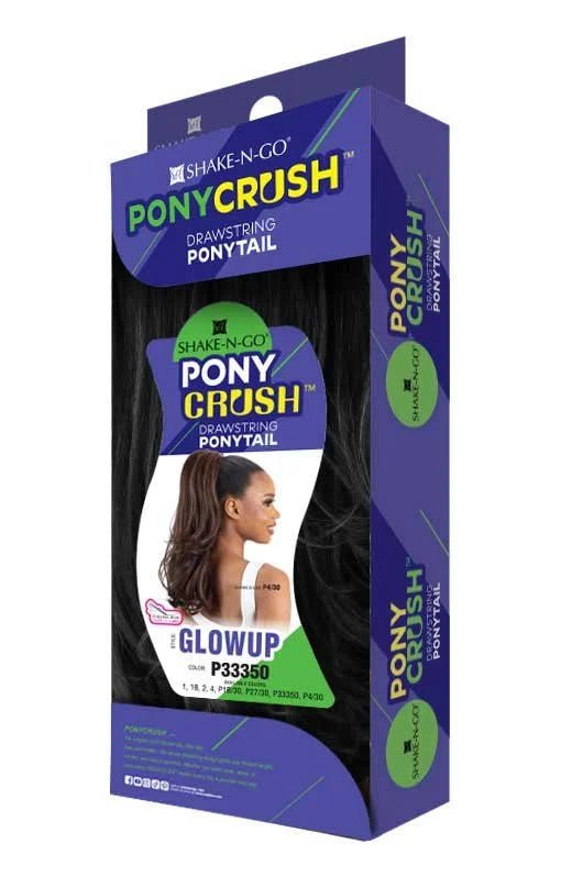 Shake N Go Ponycrush Drawstring – Glowup Ponytail - Beauty Exchange Beauty Supply