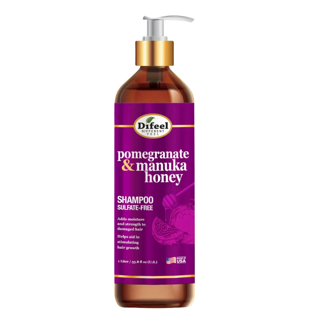 Difeel Pomegranate & Manuka Honey Sulfate-Free Shampoo – 33.8 oz