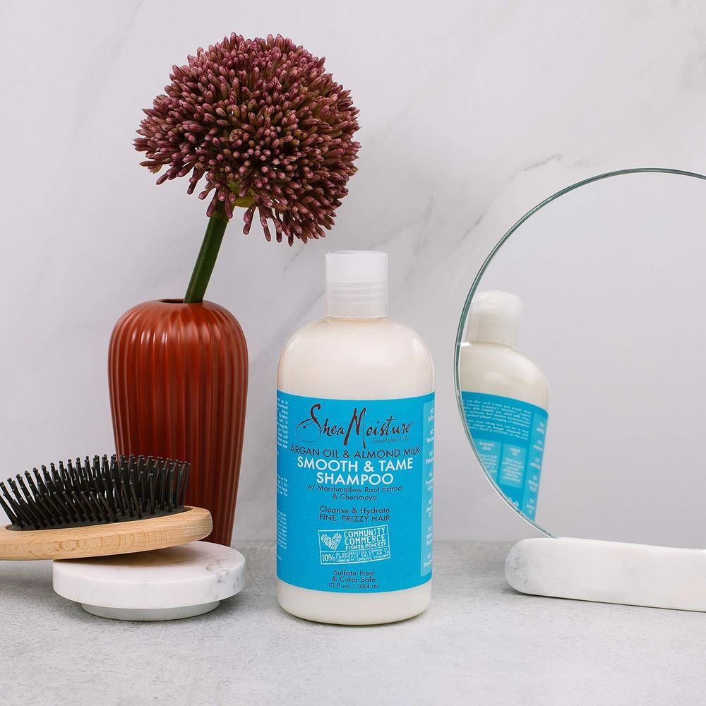 Shea Moisture Argan Oil & Almond Milk Conditioner & Shampoo - 13 oz - Beauty Exchange Beauty Supply