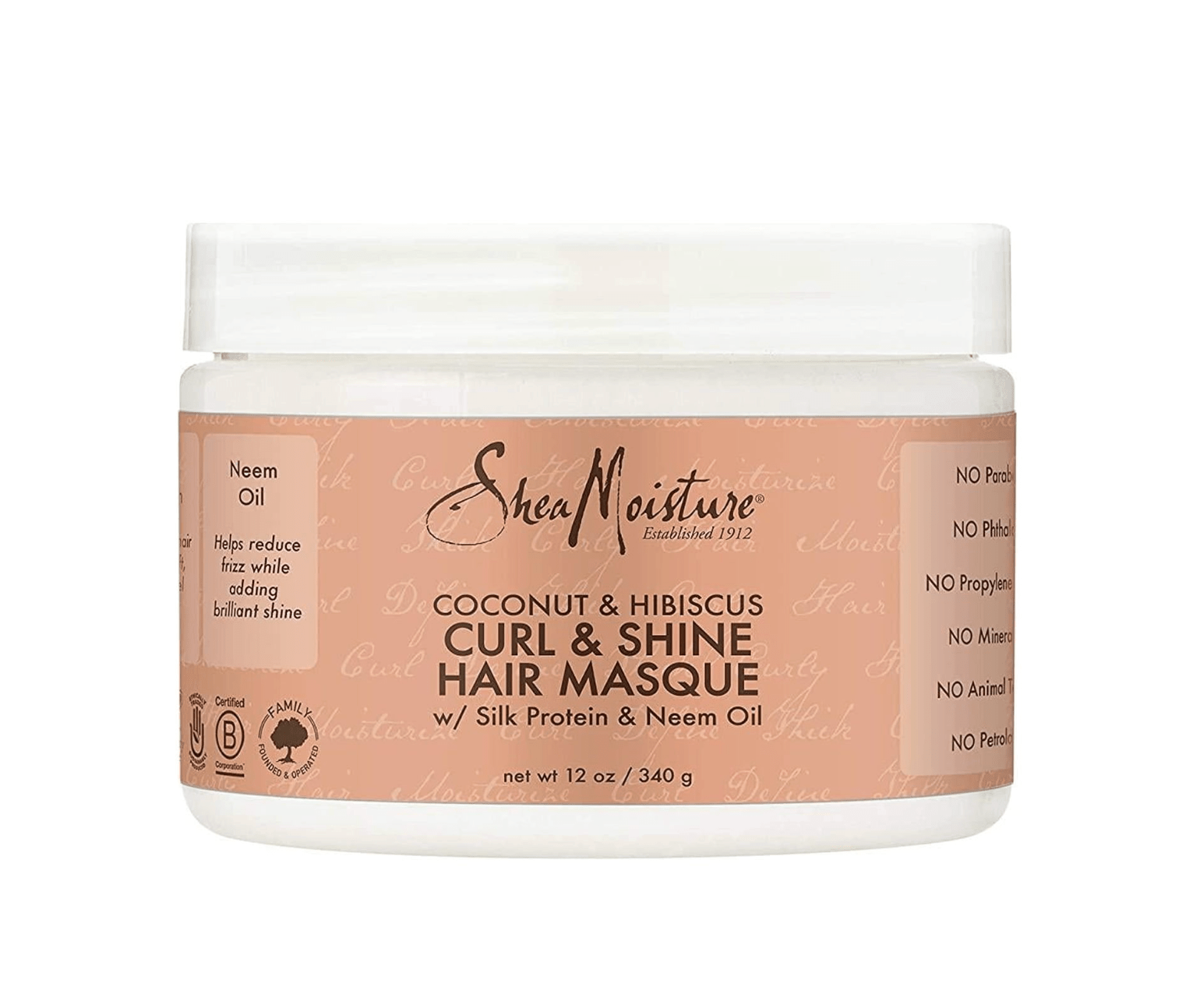 Shea Moisture Coconut & Hibiscus Curl & Shine Masque - 12oz - Beauty Exchange Beauty Supply