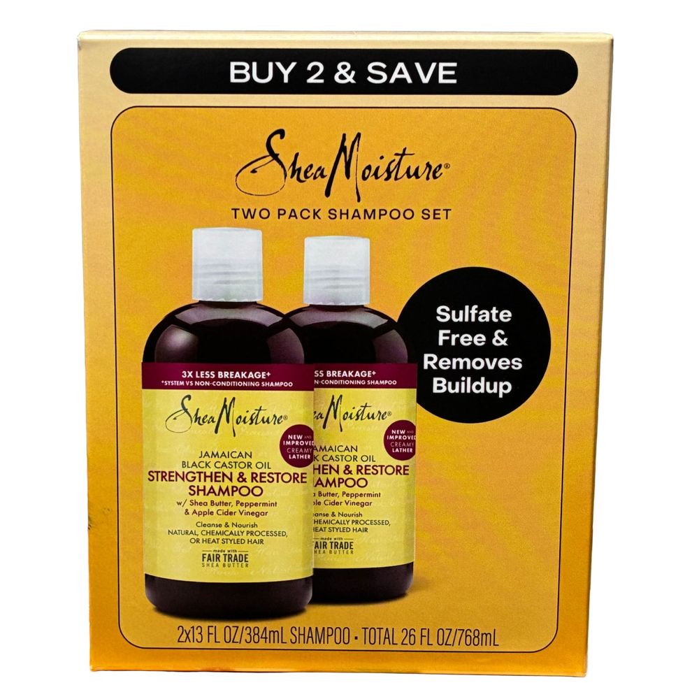 Shea Moisture Jamaican Black Castor Oil Shampoo Combo - Beauty Exchange Beauty Supply