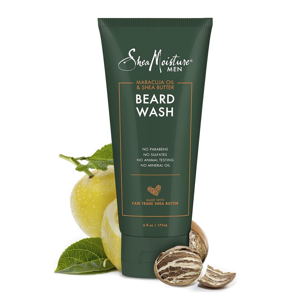Shea Moisture Men Beard Wash – Maracuja Oil & Shea Butter 6 oz - Beauty Exchange Beauty Supply