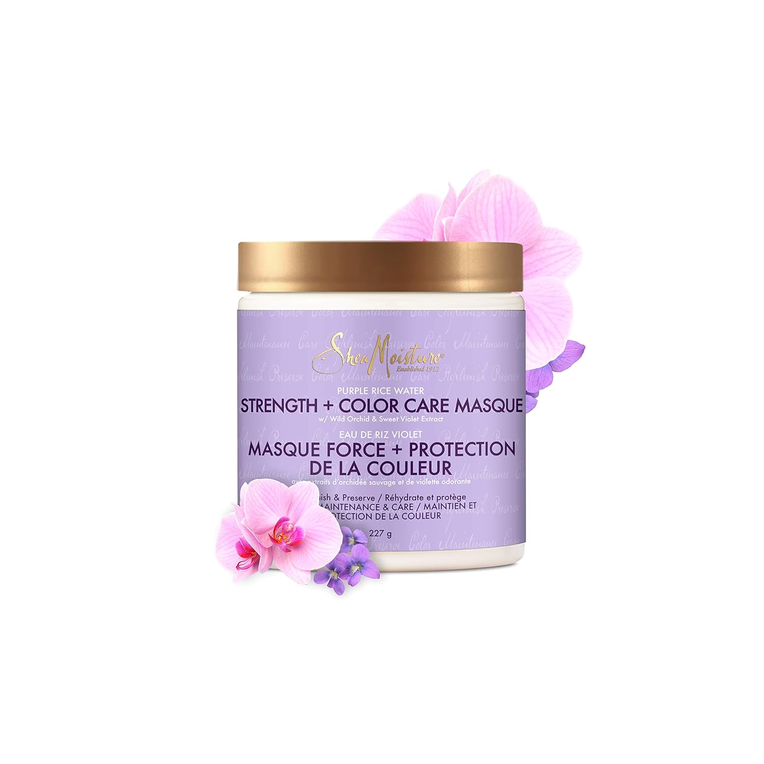 Shea Moisture Purple Rice Water Color Care Masque – 8 oz - Beauty Exchange Beauty Supply
