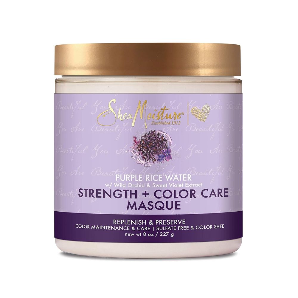 Shea Moisture Purple Rice Water Color Care Masque – 8 oz - Beauty Exchange Beauty Supply