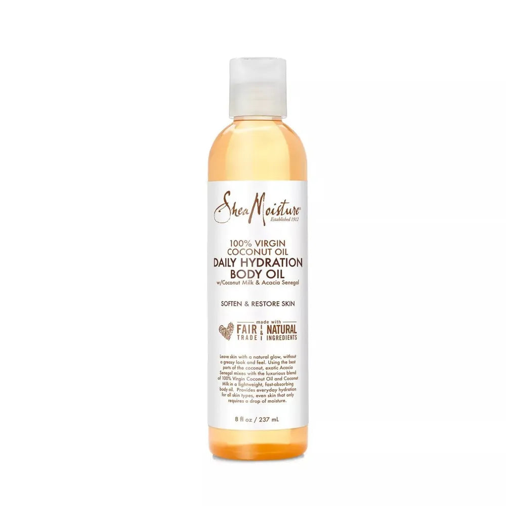 Shea Moisture Virgin Coconut Oil Daily Hydration Body Oil – 8 fl oz - Beauty Exchange Beauty Supply