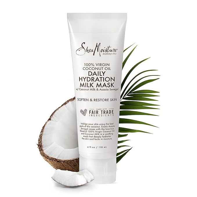Shea Moisture Virgin Coconut Oil Daily Hydration Milk Mask – 4 oz - Beauty Exchange Beauty Supply