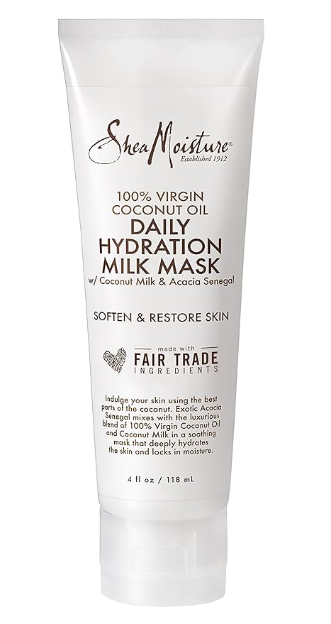 Shea Moisture Virgin Coconut Oil Daily Hydration Milk Mask – 4 oz - Beauty Exchange Beauty Supply