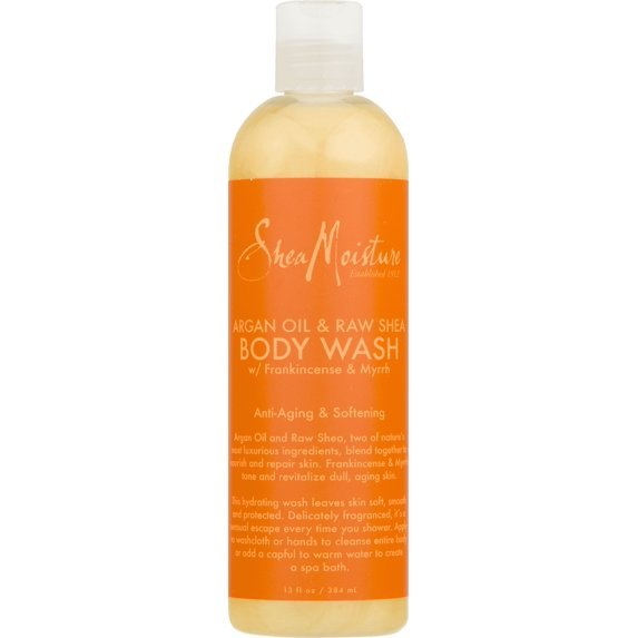 SheaMoisture Argan Oil & Raw Shea – Body Wash 13 oz - Beauty Exchange Beauty Supply