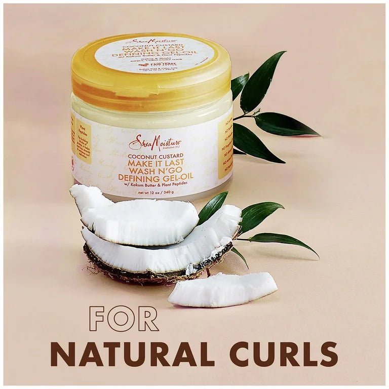 SheaMoisture Coconut Custard Wash N Go Defining Gel Oil 12 oz - Beauty Exchange Beauty Supply