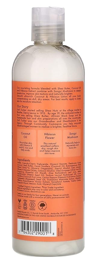 Sheamoisture Coconut & Hibiscus Body Lotion - 13 Oz - Beauty Exchange Beauty Supply