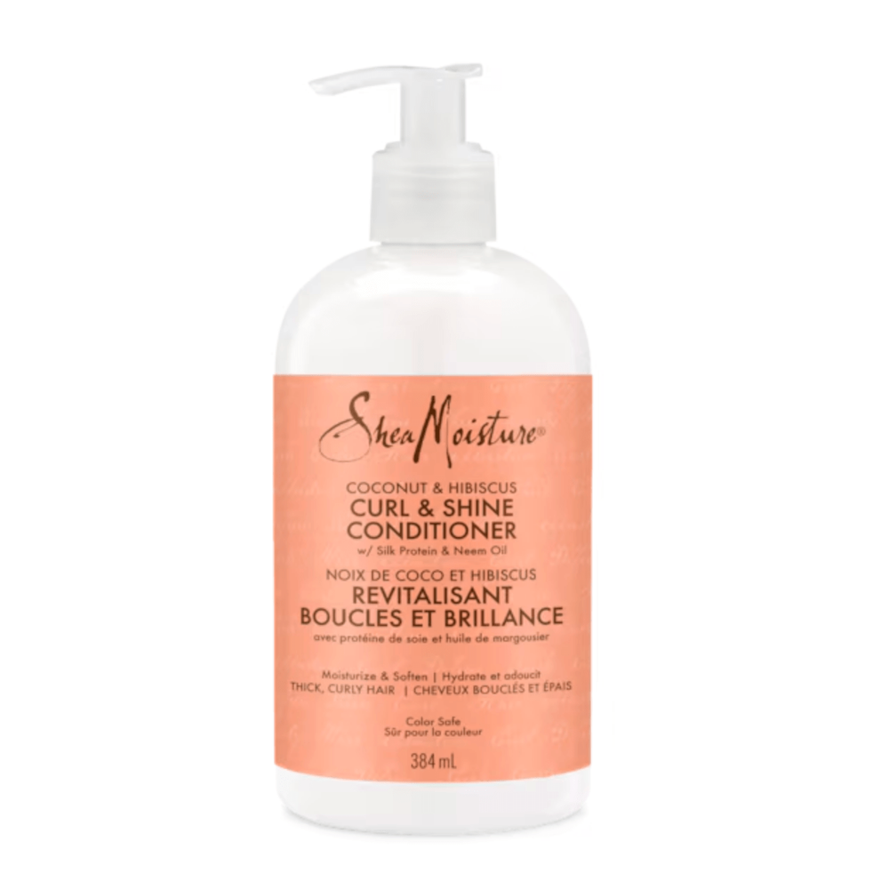 SheaMoisture Coconut & Hibiscus Curl & Shine Shampoo and Conditioner - Beauty Exchange Beauty Supply