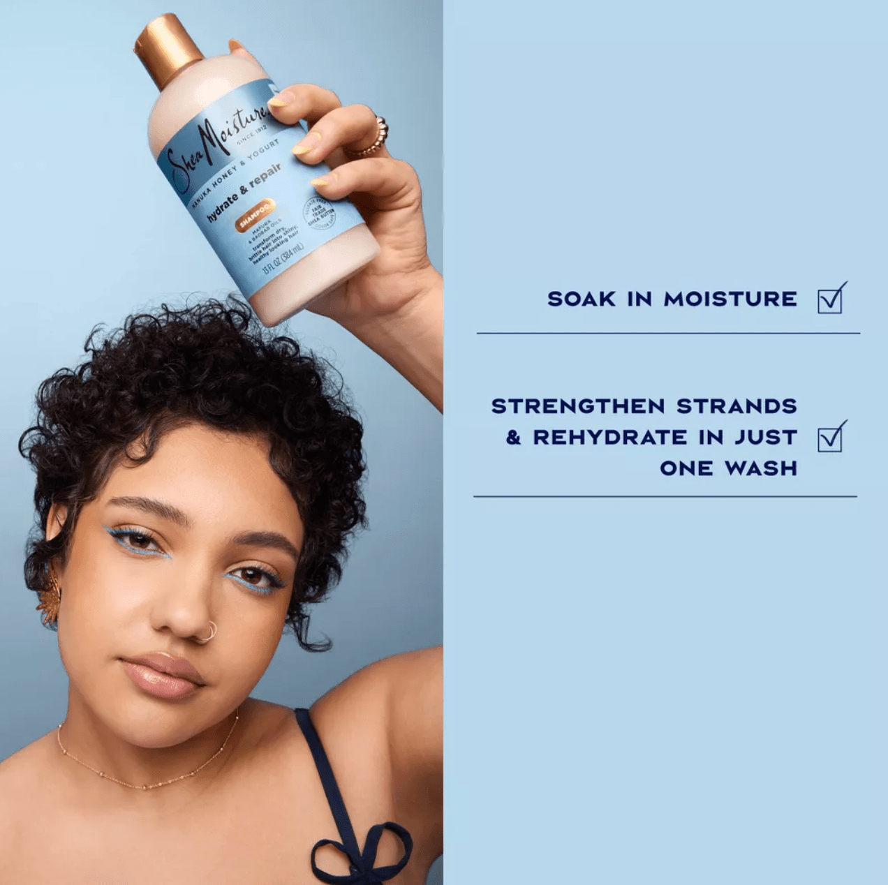 SheaMoisture Manuka Honey & Yogurt Hydrate & Repair Shampoo - 13oz - Beauty Exchange Beauty Supply