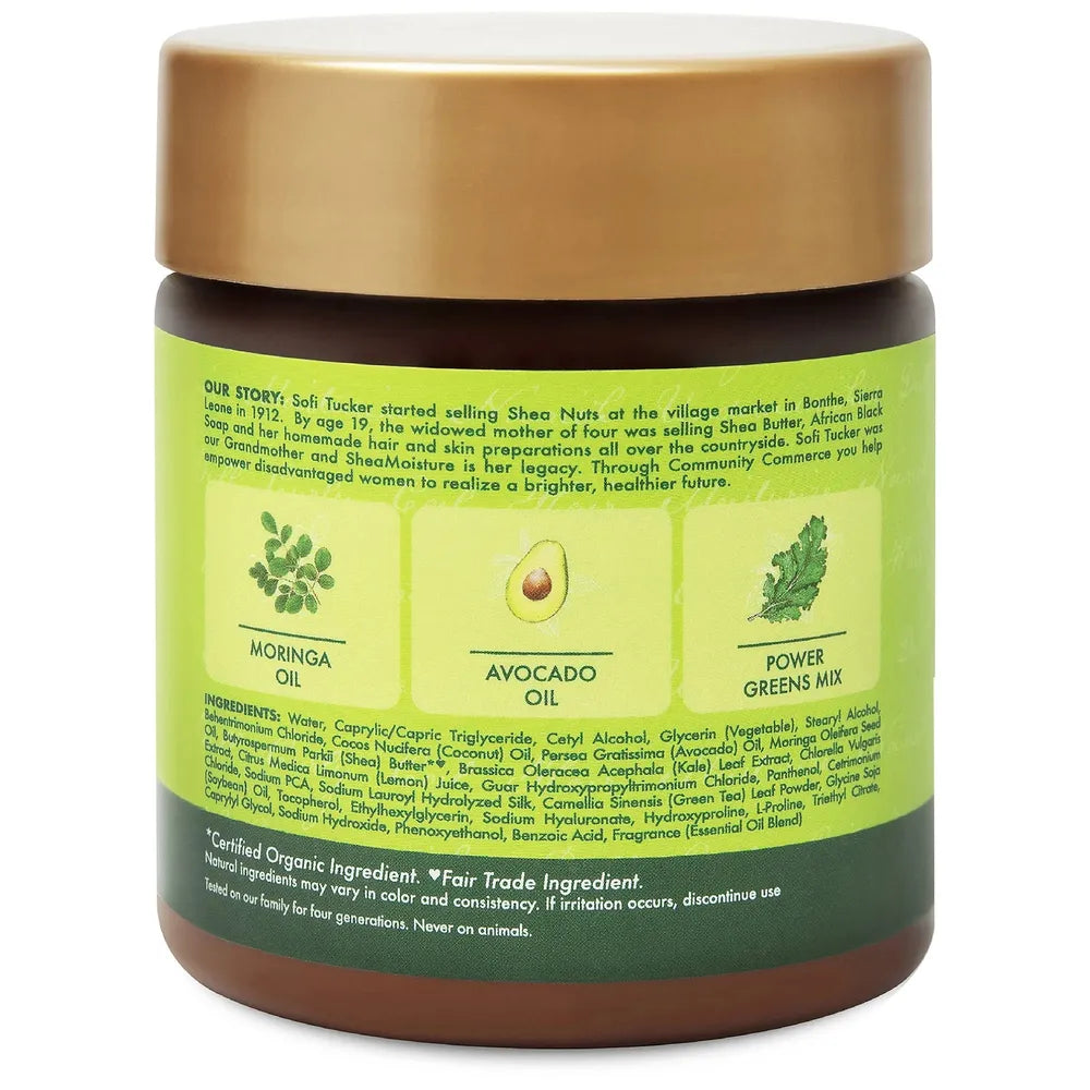 SheaMoisture Power Greens – Deep Reconstructor Treatment 8 oz - Beauty Exchange Beauty Supply