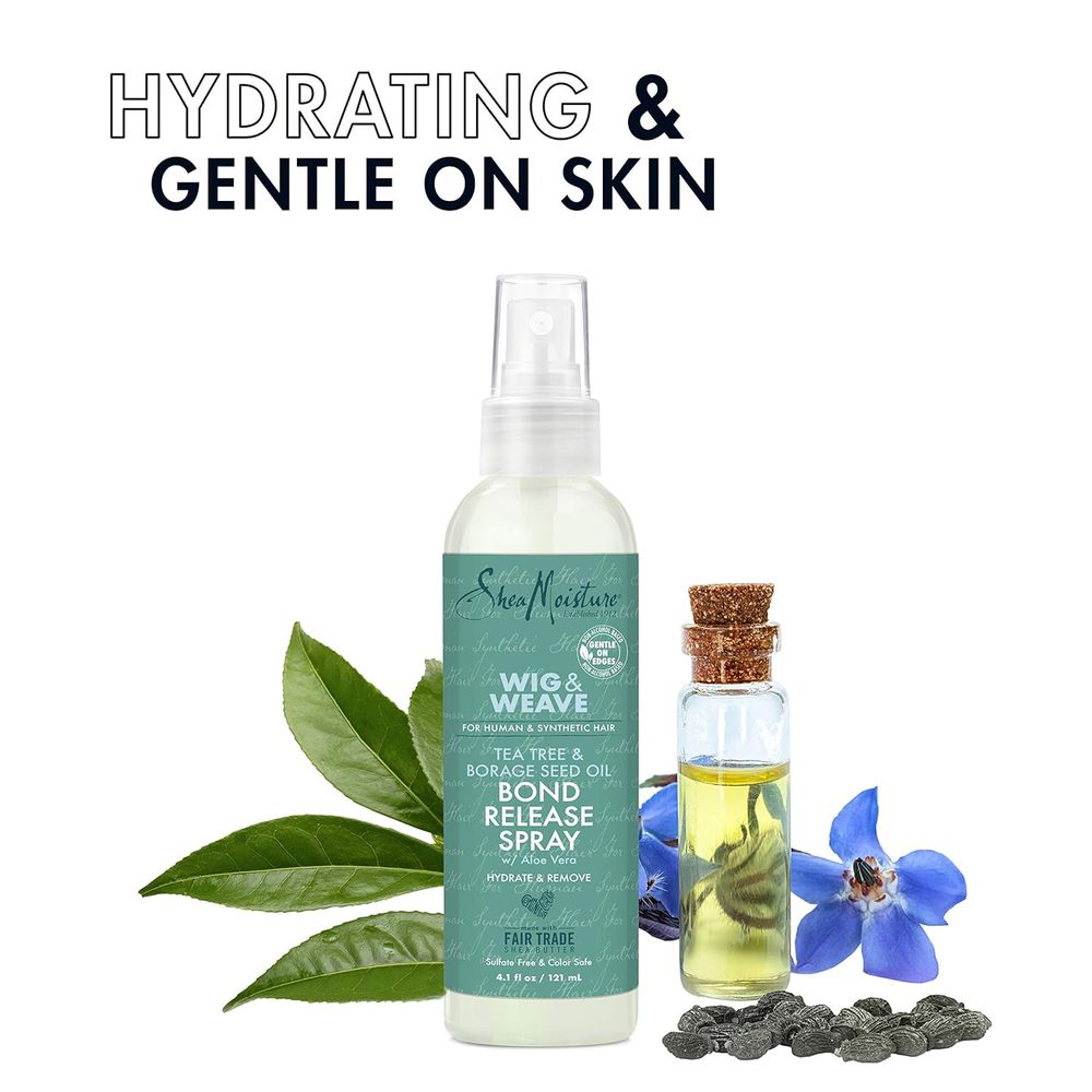 SheaMoisture Wig & Weave – Bond Release Spray 4.1 oz - Beauty Exchange Beauty Supply
