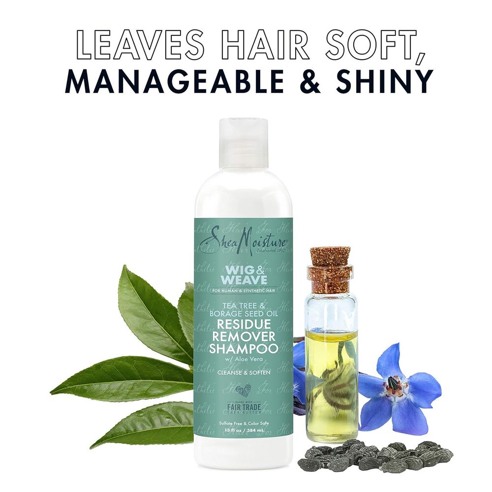 SheaMoisture Wig & Weave – Residue Remover Shampoo 13 oz - Beauty Exchange Beauty Supply