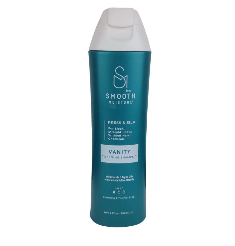 Smooth Moisture Press & Silk Vanity Silkening Shampoo – 8 oz - Beauty Exchange Beauty Supply
