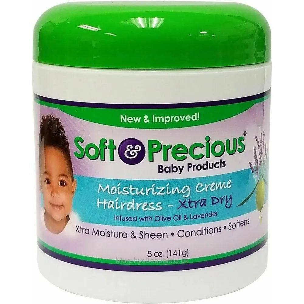 Soft & Precious Baby Moisturizing Crème Hairdress with Olive Oil & Lavender – For Extra Dry Hair (5 oz / 7.5 oz) - Beauty Exchange Beauty Supply