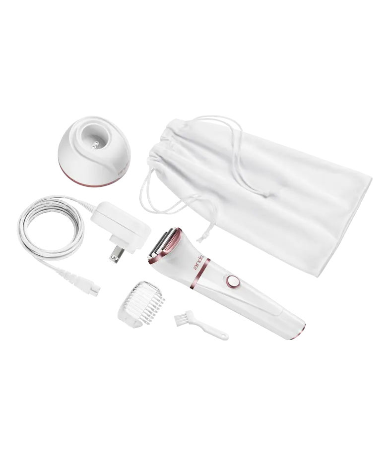 Andis Women's Lithium-Ion Wet & Dry Shaver – 6-Piece Kit