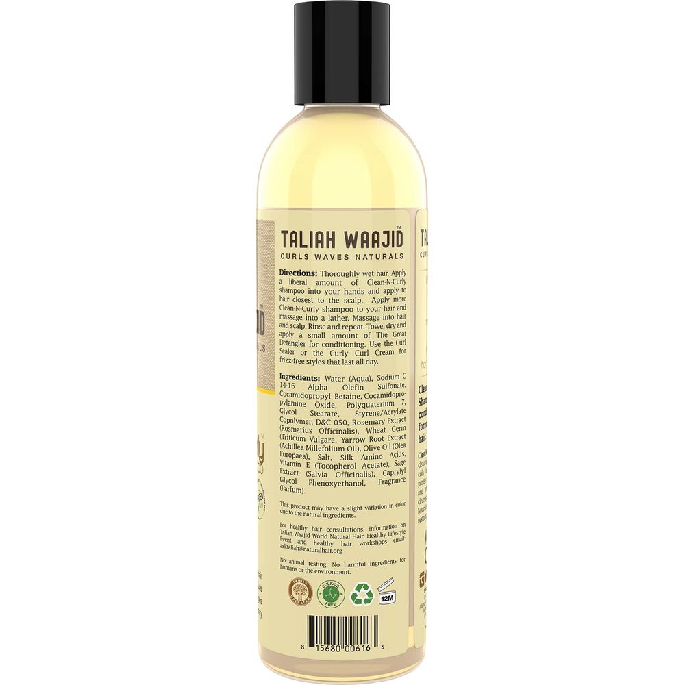 Taliah Waajid Curls Waves and Naturals Clean-N-Curly Hydrating Shampoo - 8 oz