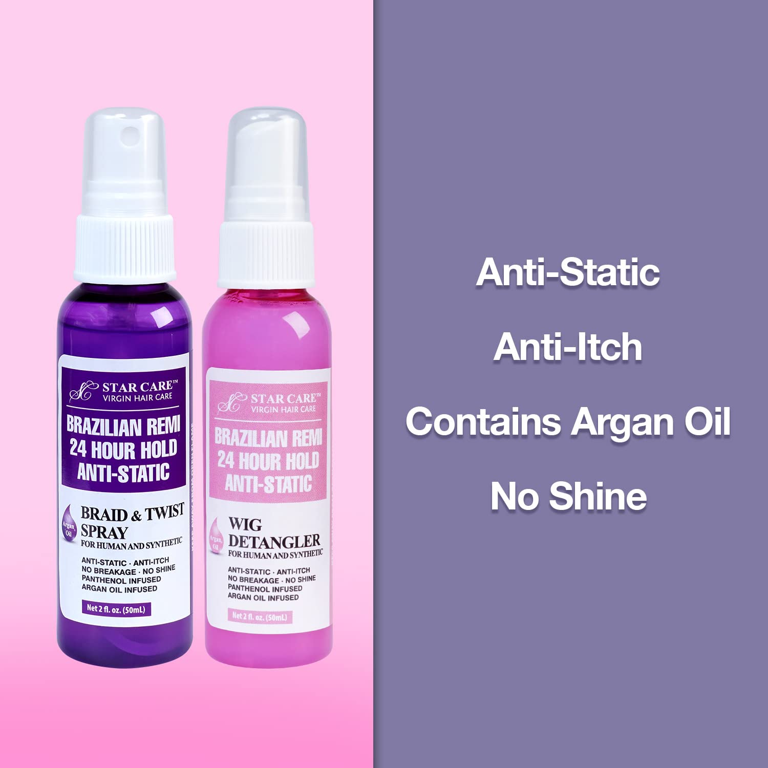 Star Care Detangler Spray – 24H Hold – 2 oz - Beauty Exchange Beauty Supply