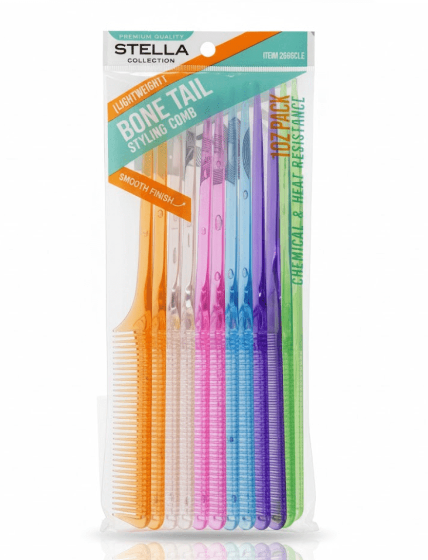 Stella Bone Tail Comb Premium Quality – 1DZ - Beauty Exchange Beauty Supply