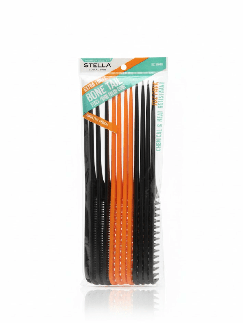 Stella Extra Long Bone Tail Comb – 1DZ - Beauty Exchange Beauty Supply