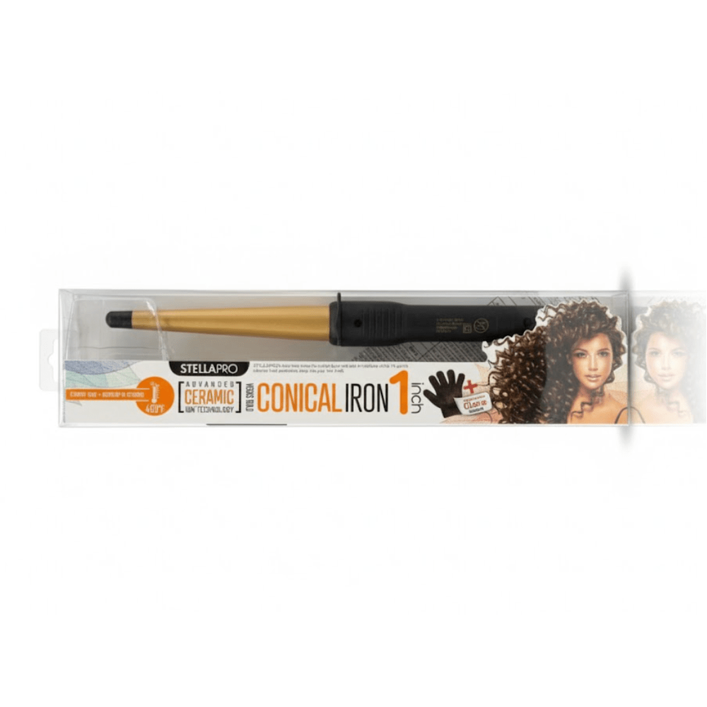 Stella Pro Advanced Conical Iron 1" – 460°F Ceramic - Beauty Exchange Beauty Supply