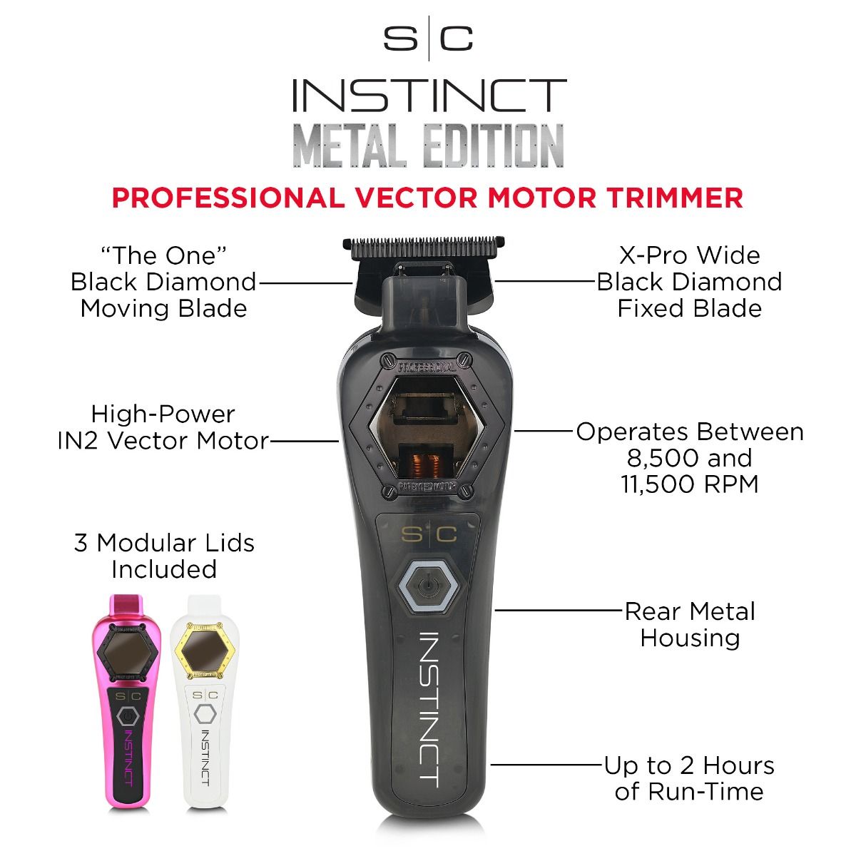 StyleCraft Instinct Metal Professional Hair Trimmer - Beauty Exchange Beauty Supply