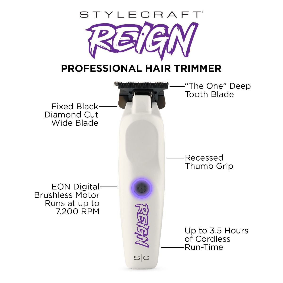 StyleCraft Pro Reign Trimmer - Beauty Exchange Beauty Supply