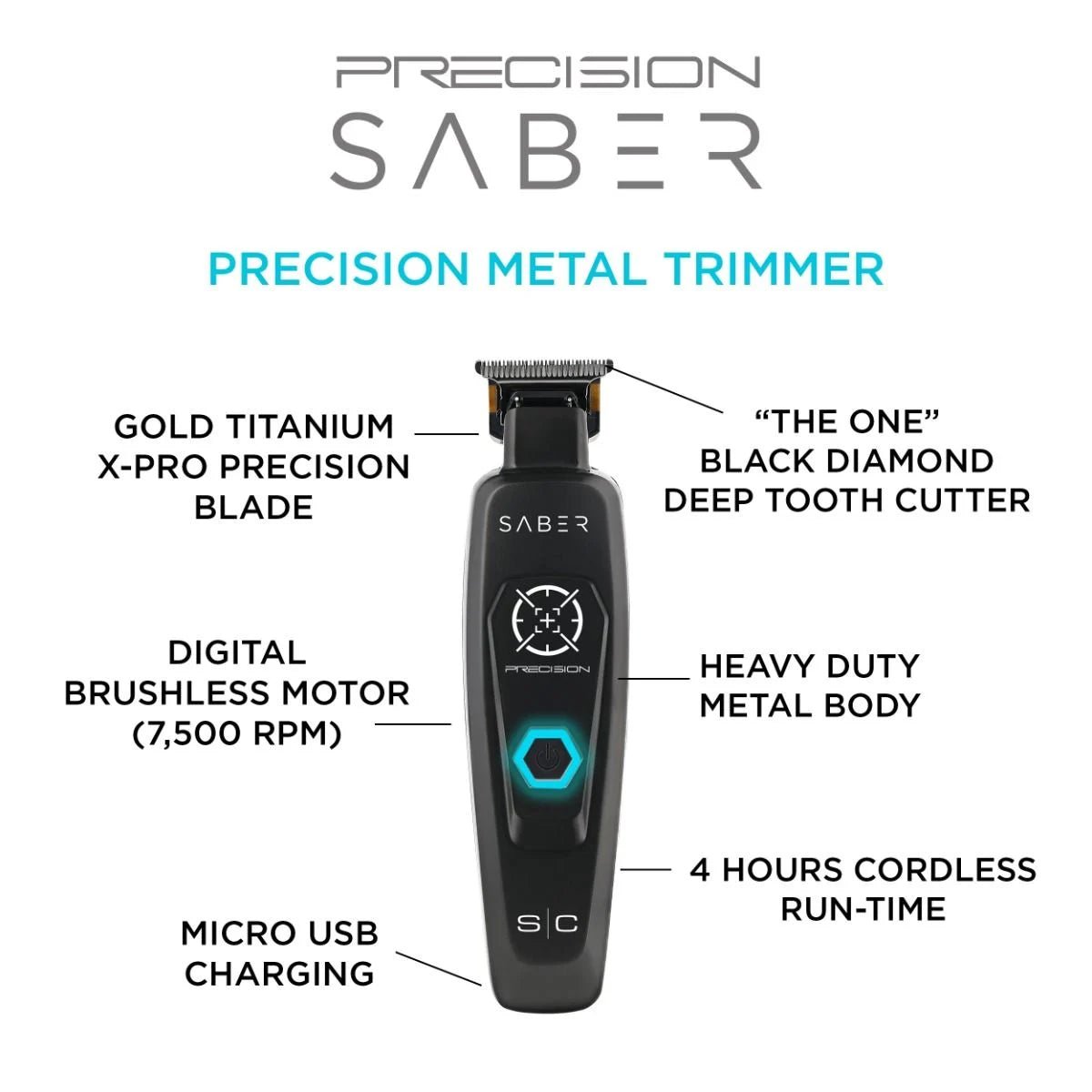 StyleCraft Saber Professional Hair Trimmer – Cordless - Beauty Exchange Beauty Supply
