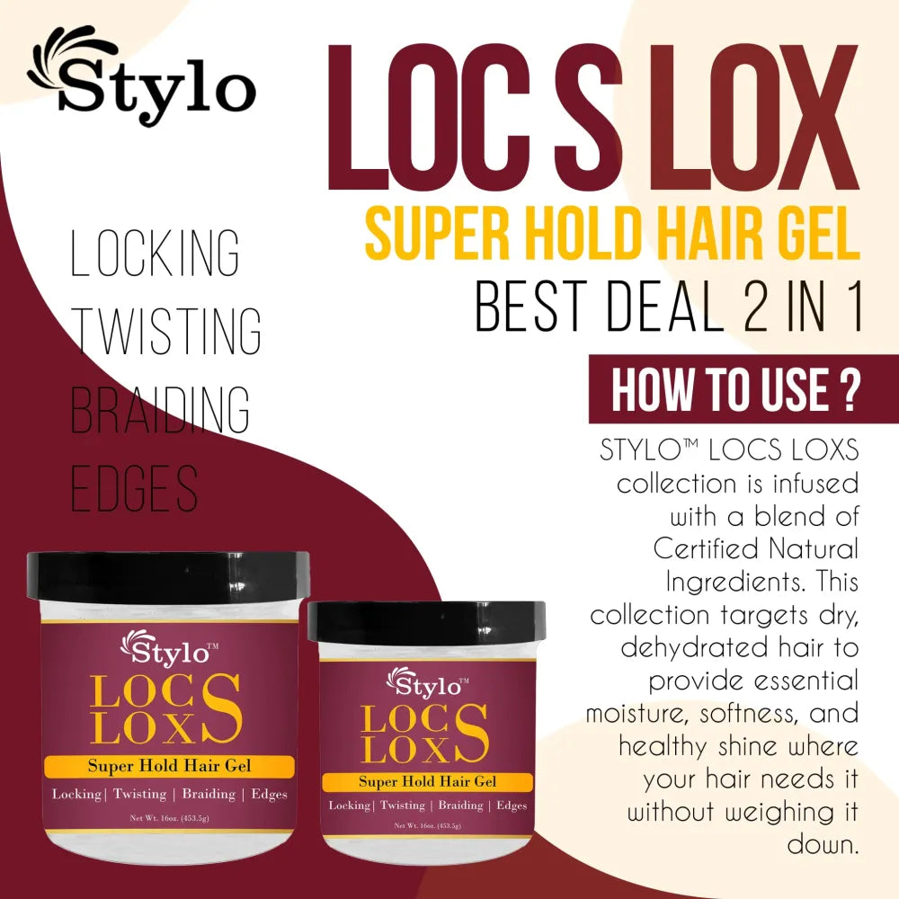 Stylo Locs Super Hold Hair Gel – 16oz - Beauty Exchange Beauty Supply