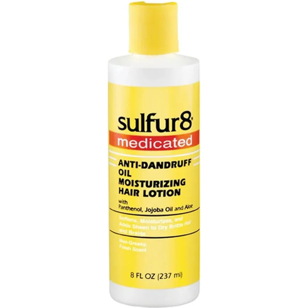 Sulfur8 Medicated Anti - Dandruff Oil Moisturizing Hair Lotion – 8 oz - Beauty Exchange Beauty Supply