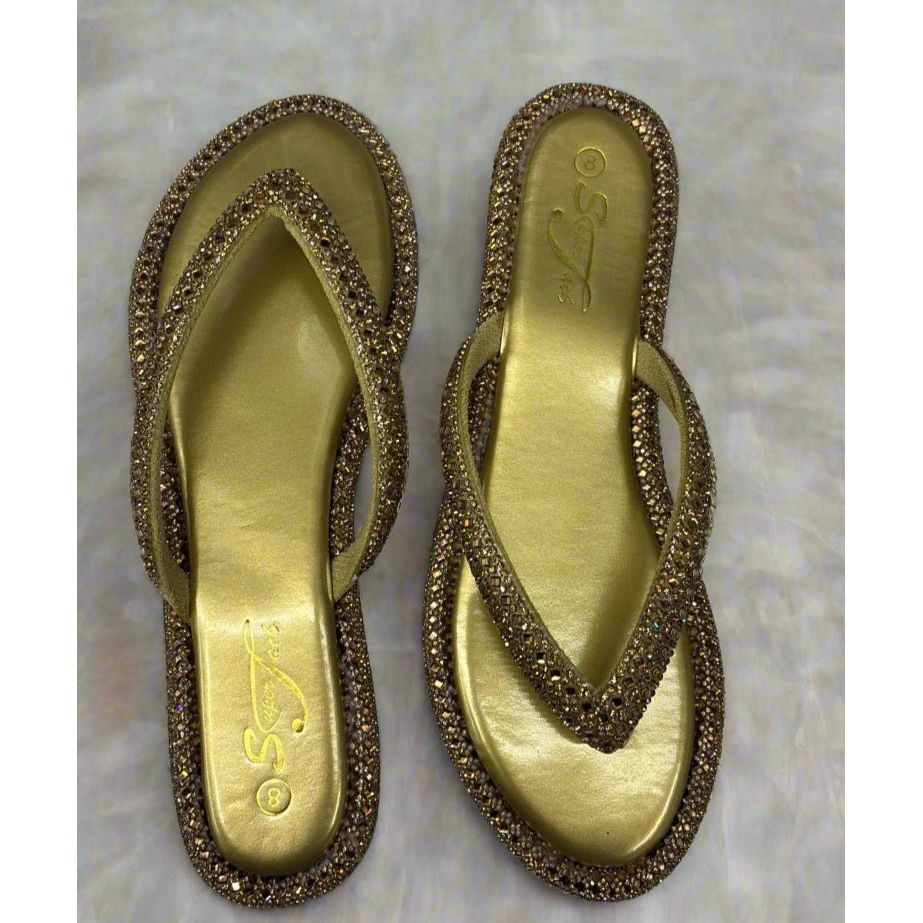 SuperJack Gold Sandal – Style 2591 - Beauty Exchange Beauty Supply