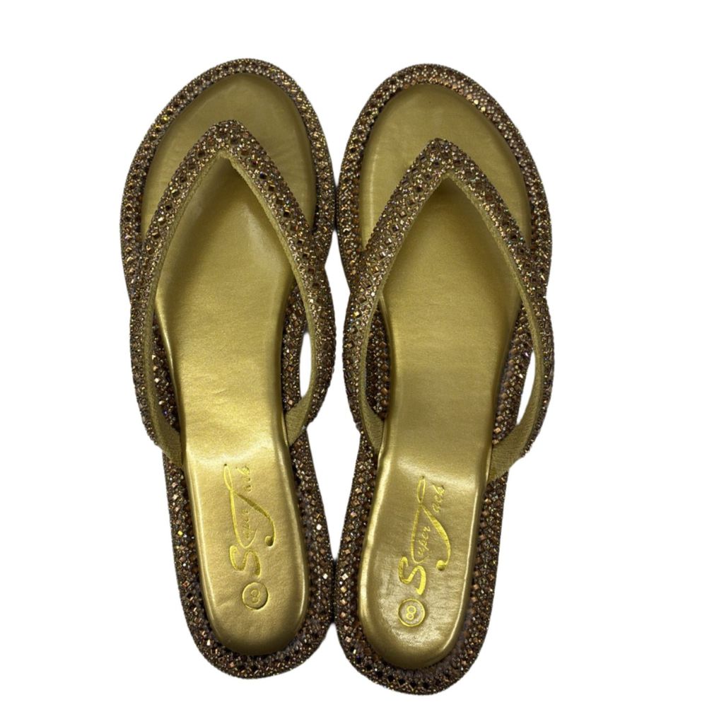 SuperJack Gold Sandal – Style 2591 - Beauty Exchange Beauty Supply