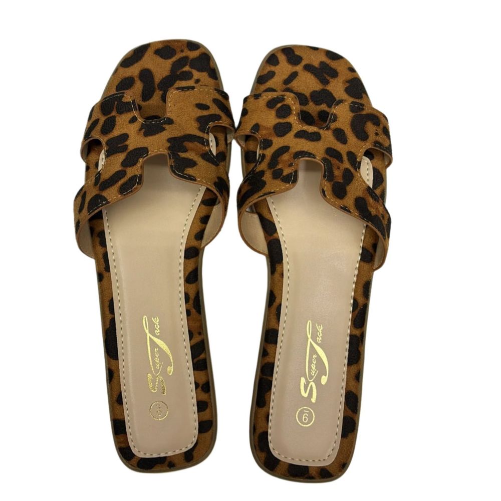 SuperJack Leopard Sandal – Style SJ2501 - Beauty Exchange Beauty Supply