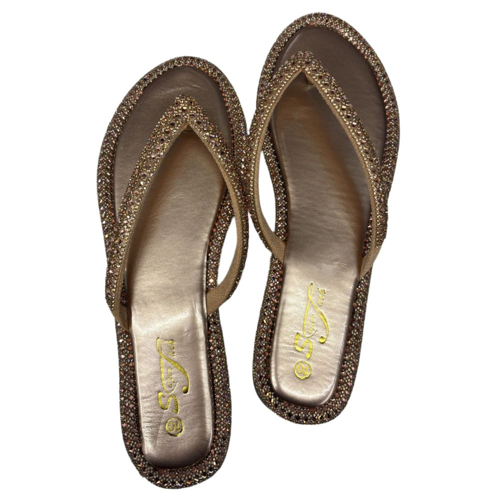 SuperJack Rose Gold Sandal – Style 2591 - Beauty Exchange Beauty Supply