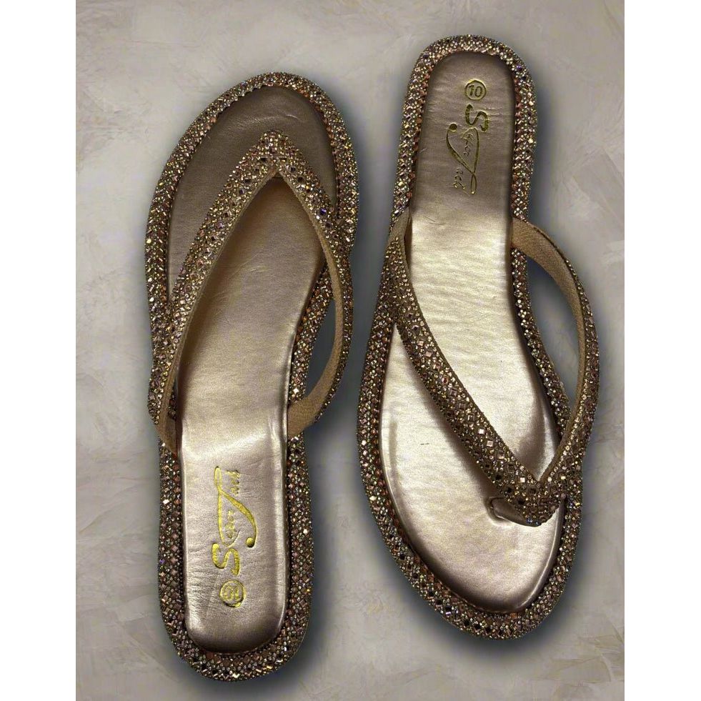 SuperJack Rose Gold Sandal – Style 2591 - Beauty Exchange Beauty Supply