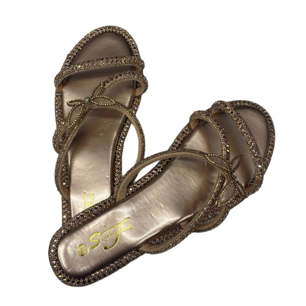 SuperJack Rose Gold Sandal – Style 2592 - Beauty Exchange Beauty Supply