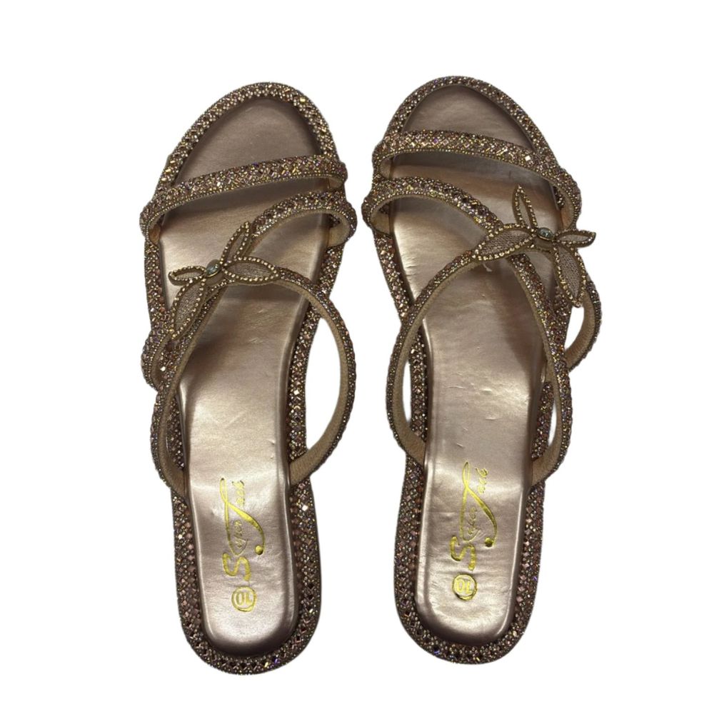 SuperJack Rose Gold Sandal – Style 2592 - Beauty Exchange Beauty Supply