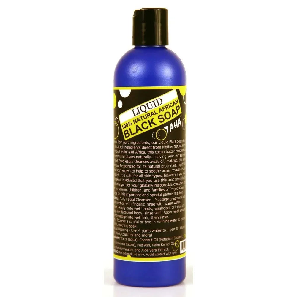 Taha Liquid African Black Soap – 13 oz - Beauty Exchange Beauty Supply