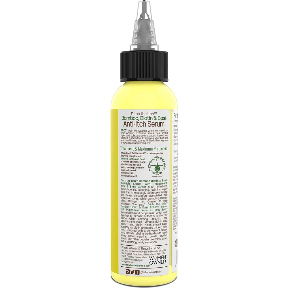 Taliah Waajid Ditch The Itch Anti - Itch Serum - 2 Oz | Bamboo, Basil & Peppermint | Instant Soothing Relief! - Beauty Exchange Beauty Supply